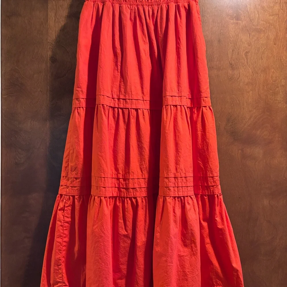 Quince 100% Cotton Poplin Tiered Maxi Skirt - Picture 7 of 10